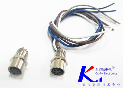 焊板式M12插座接线端子运用