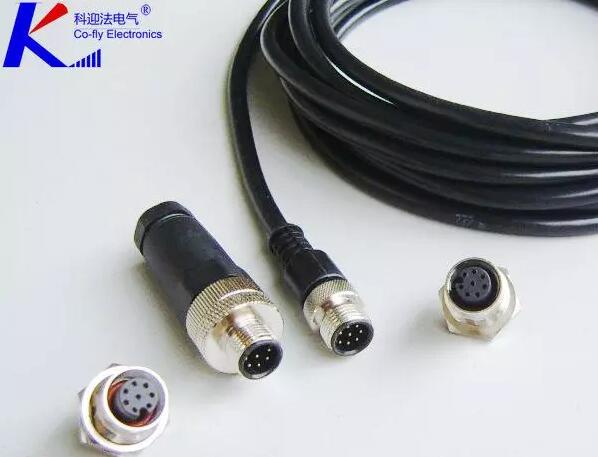 m12连接器12pin线缆